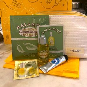 L’Occitane gift set with makeup bag